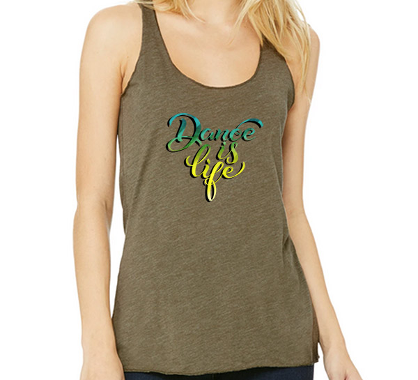 Dance is life - Olive Green - Tank Top